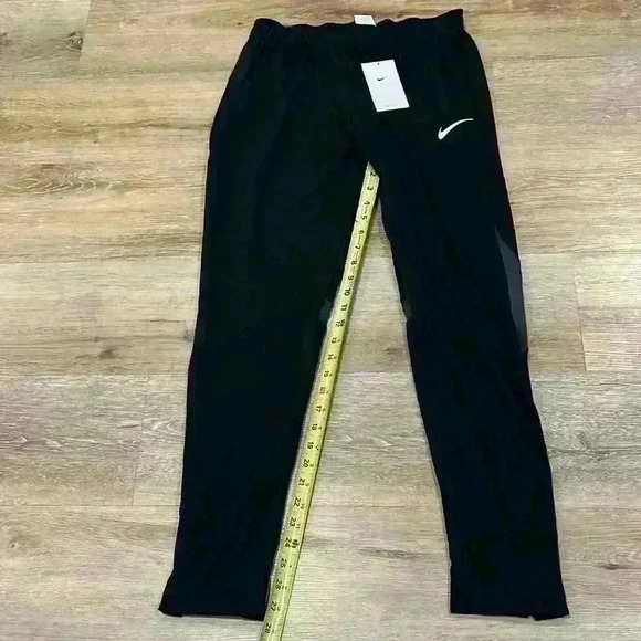 Nike dri-fit black gray joggers hidden zipper ankles - Picture 1 of 4